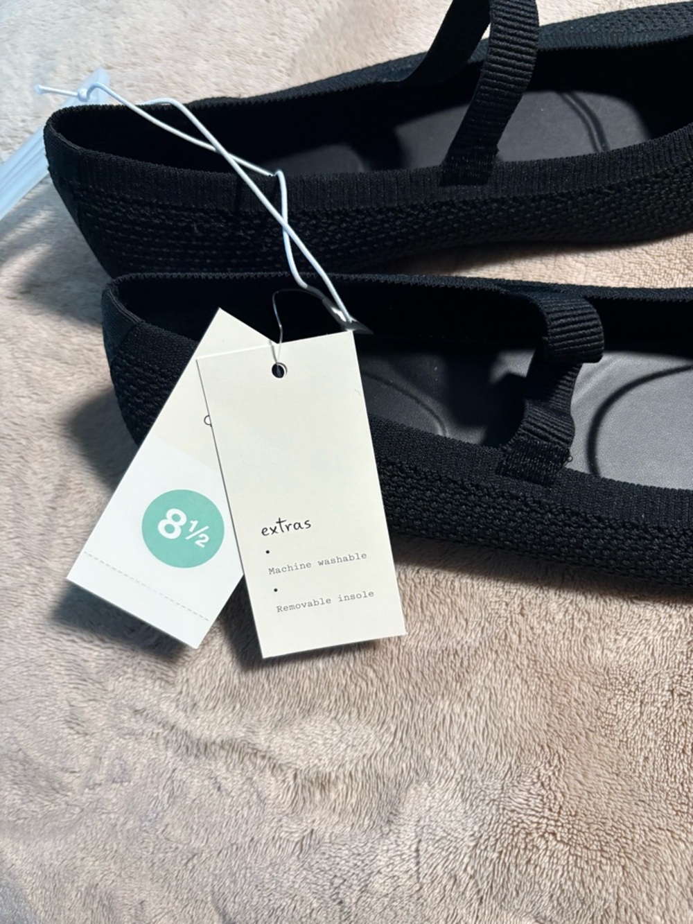 a new day Black Knit Mary Jane Ballet Flats - Picture 4 of 4